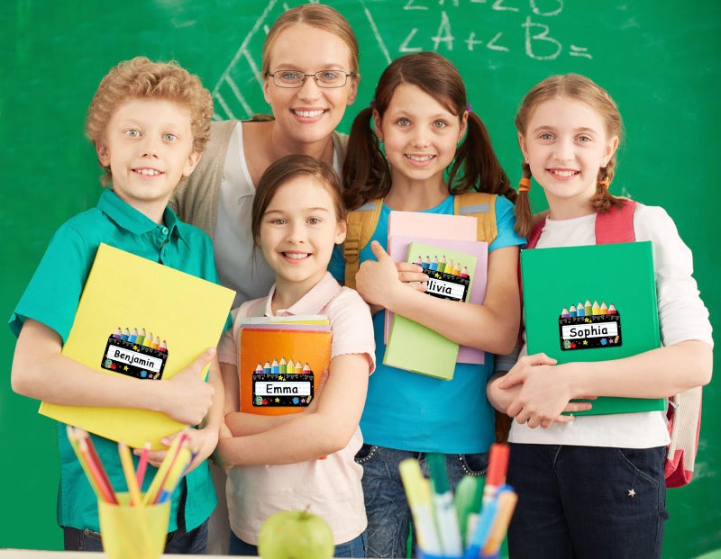 SICOHOME Name Tags for Classroom Desks - 48pcs Chalkboard Bright Student Name Plates for Classroom for Kindergarten Preschool Classroom Back to School Teacher Supplies Must Haves - Image 3